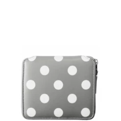 Comme Des Garçons Wallet SA2100PD Polka Dot Wallet Grey In Grey