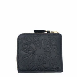 Comme Des Garçons Wallet Embossed Forest Wallet In Black
