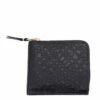 Comme Des Garçons Wallet Embossed Roots Wallet In Black