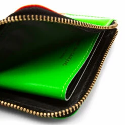 Comme Des Garçons Wallet SA3100FS Fluo Squares Wallet In Green -Hervia Shop hervia.com comme des gar ons wallet sa3100fs fluo squares wallet 1624632015SA3100FS 0002 Layer 183