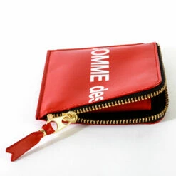Comme Des Garçons Wallet SA3100HL Huge Logo Wallet Red In Red -Hervia Shop hervia.com comme des gar ons wallet sa3100hl huge logo wallet red 1559922373CDG 3.3