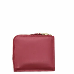 Comme Des Garçons Wallet SA3100OP Wallet With Outside Pocket In Red -Hervia Shop hervia.com comme des gar ons wallet sa3100op wallet with outside pocket 1669366349back of wallet