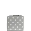 Comme Des Garçons Wallet SA3100PD Polka Dot Zipped Wallet Grey In Grey