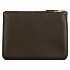 Comme Des Garçons Wallet SA5100 Classic Leather Pouch In Brown