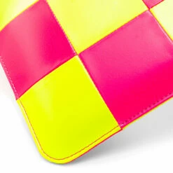 Comme Des Garçons Wallet SA5100FS Fluo Squares Wallet In Yellow -Hervia Shop hervia.com comme des gar ons wallet sa5100fs fluo squares wallet 1624633529SA5100FS 0004 Layer 172