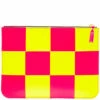Comme Des Garçons Wallet SA5100FS Fluo Squares Wallet In Yellow