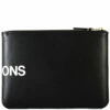 Comme Des Garçons Wallet SA5100HL Huge Logo Wallet Black In Black
