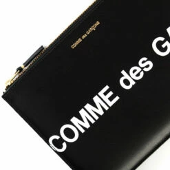 Comme Des Garçons Wallet SA5100HL Huge Logo Wallet Black In Black -Hervia Shop hervia.com comme des gar ons wallet sa5100hl huge logo wallet black 1559923325CDG 11.3