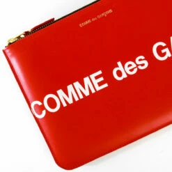 Comme Des Garçons Wallet SA5100HL Huge Logo Wallet Red In Red -Hervia Shop hervia.com comme des gar ons wallet sa5100hl huge logo wallet red 1559923558CDG 12.3