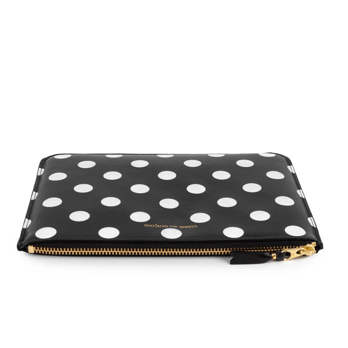 Comme Des Garçons Wallet SA5100PD Polka Dot Printed Black Zipped Wallet In Black 2 Comme Des Garçons Wallet SA5100PD Polka Dot Printed Black Zipped Wallet In Black - Image 2