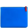 Comme Des Garçons Wallet SA5100SF Super Fluo Zipped Pouch Blue / Green In Blue