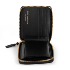 Comme Des Garçons Wallet SA7100PD Polka Dot Leather Wallet Black In Black -Hervia Shop hervia.com comme des gar ons wallet sa7100pd polka dot leather wallet black 1571140274CDG 17.3