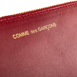 Comme Des Garçons Wallet SA8100 Classic Line Zipped Wallet Red In Red -Hervia Shop hervia.com comme des gar ons wallet sa8100 classic line zipped wallet red 1571825677CDG 24.4