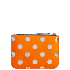 Comme Des Garçons Wallet SA8100GB Optical Group Dot Wallet Orange In Orange