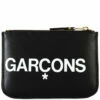 Comme Des Garçons Wallet SA8100HL Huge Logo Wallet Black In Black