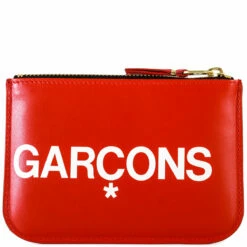 Comme Des Garçons Wallet SA8100HL Huge Logo Wallet Red In Red