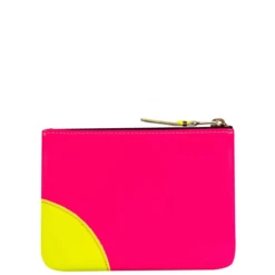 Comme Des Garçons Wallet SA8100SF Super Fluo Wallet Orange/Pink In Orange