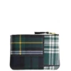 Comme Des Garçons Wallet SA8100TP Tartan Patchwork Wallet Green In Green