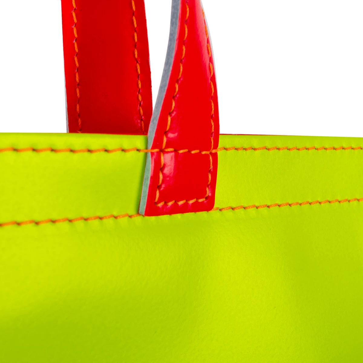 Comme Des Garçons Wallet Super Fluo Leather Bag Orange/Yellow In Orange 3 Comme Des Garçons Wallet Super Fluo Leather Bag Orange/Yellow In Orange - Image 3