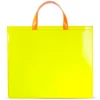 Comme Des Garçons Wallet Super Fluo Leather Bag Pink/Yellow In Pink