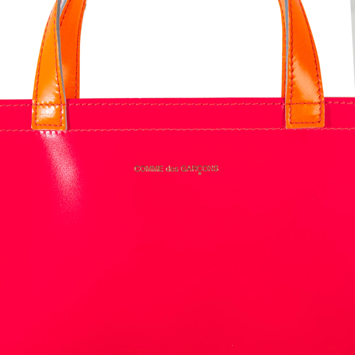 Comme Des Garçons Wallet Super Fluo Leather Bag Pink/Yellow In Pink 2 Comme Des Garçons Wallet Super Fluo Leather Bag Pink/Yellow In Pink - Image 2