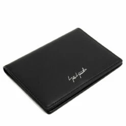 Yohji Yamamoto Leather Card Holder In Black