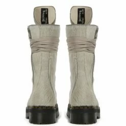 Dr. Martens X Rick Owens X Rick Owens QUAD Calf Length Boots In Pearl -Hervia Shop hervia.com dr. martens x rick owens x rick owens quad calf length boots 16654893301.3