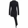 JW Anderson Zip Detail Long-Sleeved Dress In Navy