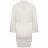 Rick Owens DRKSHDW 3/4 Sleeves Tommy Mini Dress In Milk
