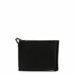 Yohji Yamamoto Leather Money Clip In Black