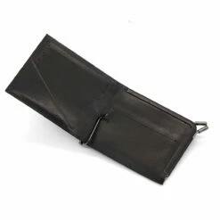 Yohji Yamamoto Leather Money Clip In Black -Hervia Shop hervia.com dz a05 796 money clip wallet col. 1 1682413423DZ A05 796 1 02 4