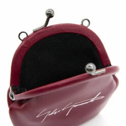 Yohji Yamamoto Necklace Leather Coin Purse In Bordeaux -Hervia Shop hervia.com dz a90 707 coin necklace col. 3 1681831483DZ A90 707 3 02 3