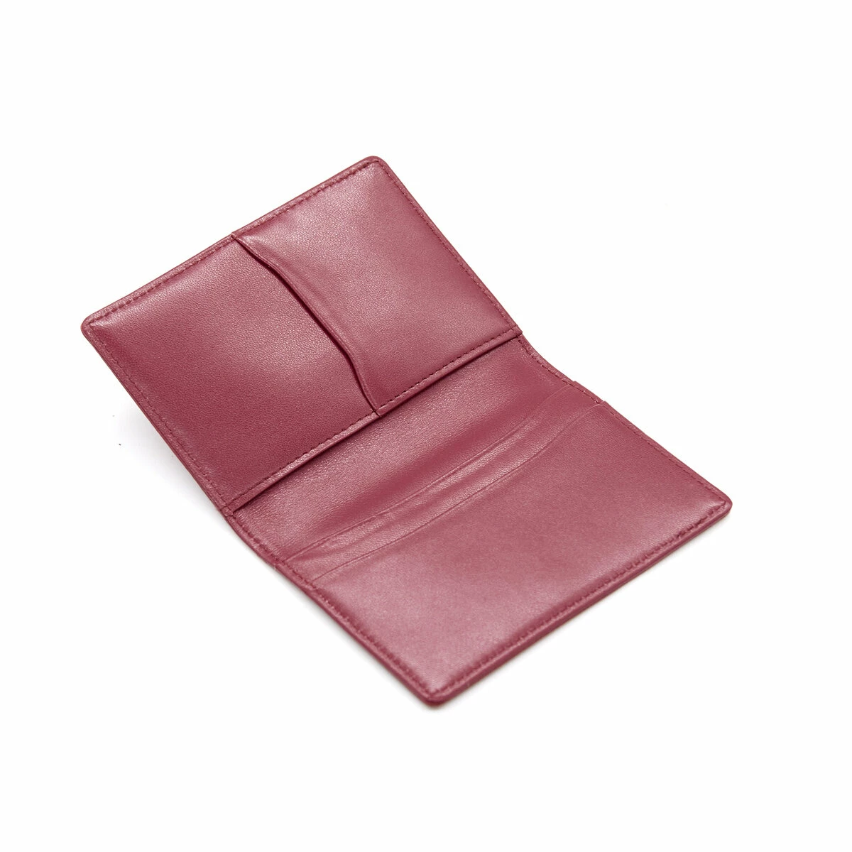 Yohji Yamamoto Leather Card Holder In Bordeaux 3 Yohji Yamamoto Leather Card Holder In Bordeaux - Image 3