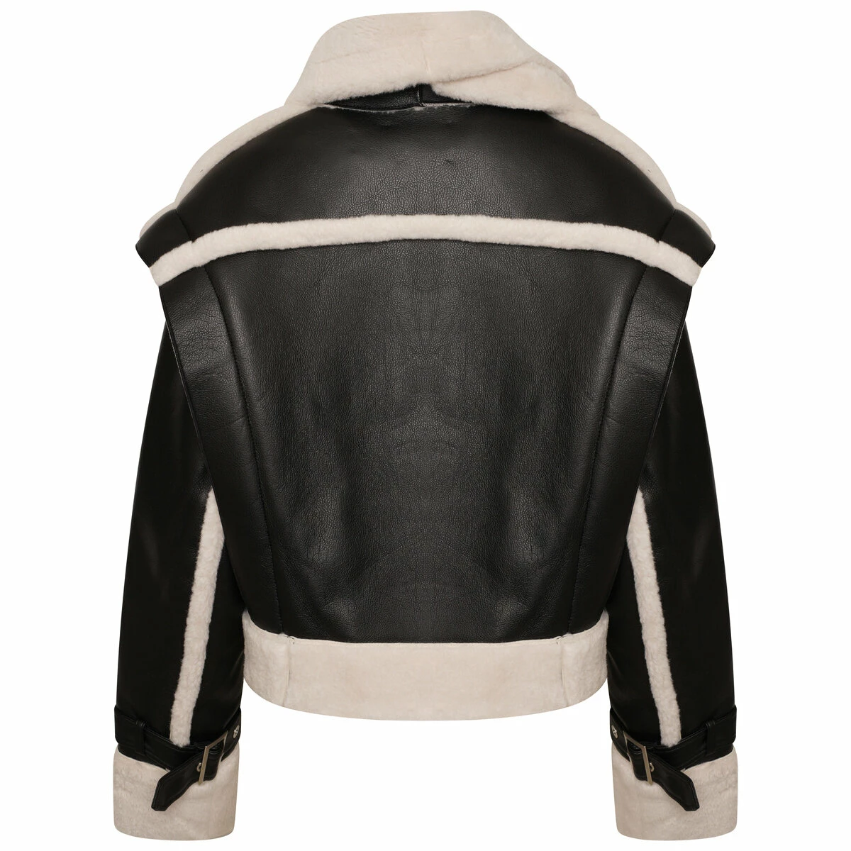 Feng Chen Wang Double Side Sherpa Jacket In Black 1 Feng Chen Wang Double Side Sherpa Jacket In Black