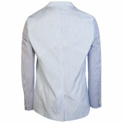 Comme Des Garçons SHIRT Multi Stripe Blazer In Blue