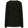 Yohji Yamamoto Draped Long Sleeve Top In Black