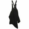 Yohji Yamamoto Wool Gabardine Suspenders Skirt In Black