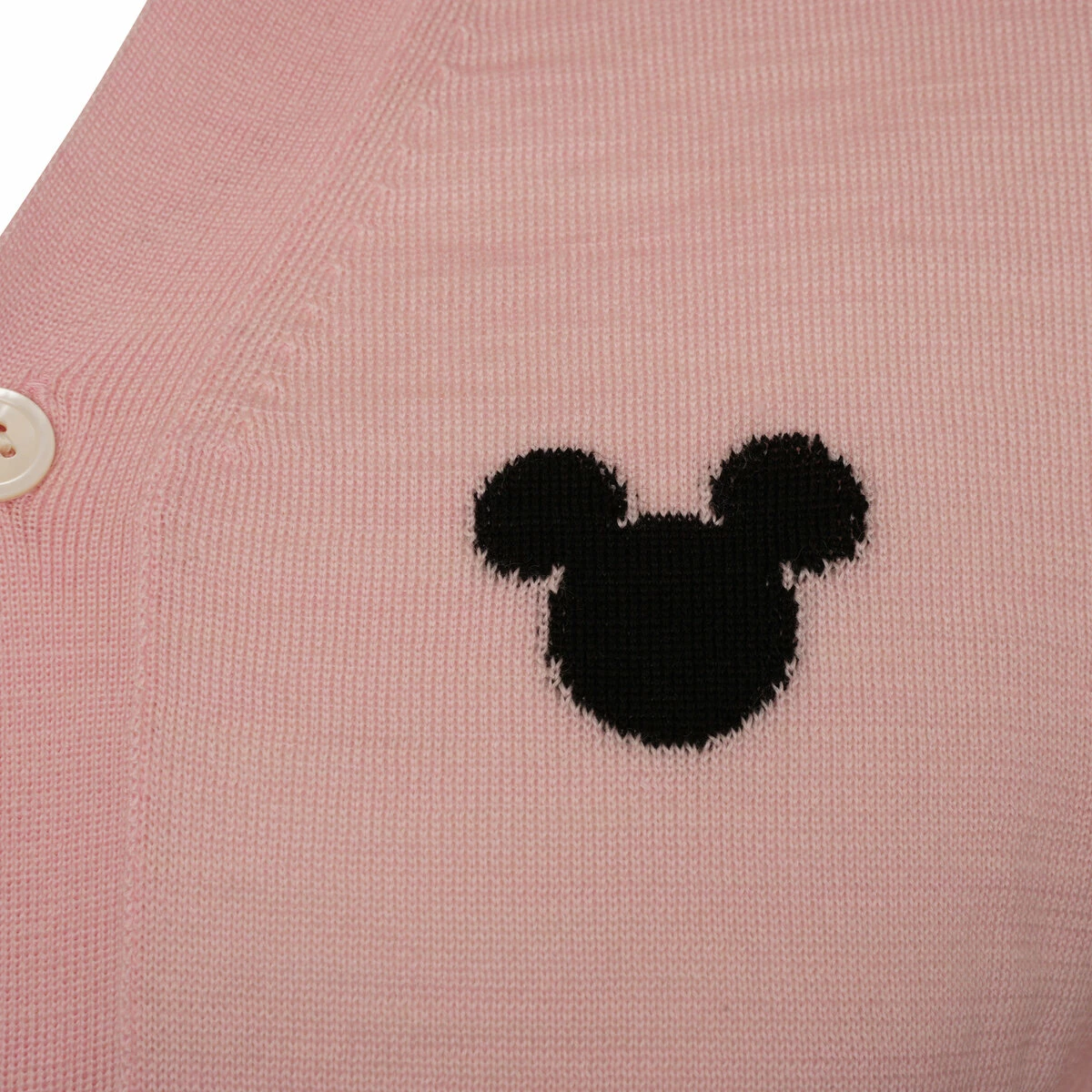 Comme Des Garçons SHIRT X Disney Mickey Cardigan In Pink 2 Comme Des Garçons SHIRT X Disney Mickey Cardigan In Pink - Image 2