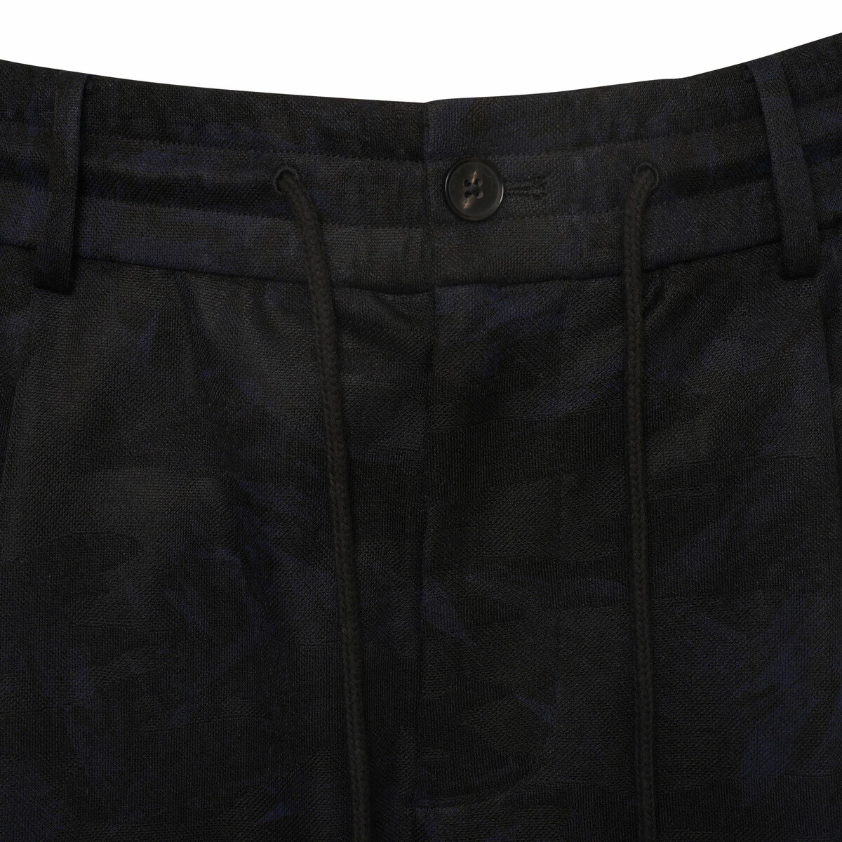 Feng Chen Wang Camo Jacquard Shorts In Black 2 Feng Chen Wang Camo Jacquard Shorts In Black - Image 2