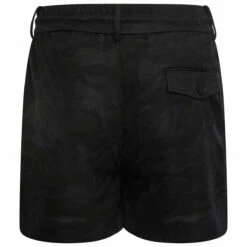 Feng Chen Wang Camo Jacquard Shorts In Black