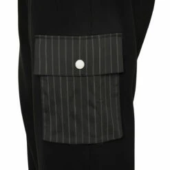 Feng Chen Wang Striped Pocket Sweatpants In Black -Hervia Shop hervia.com fms15tr11 stipe pocket sweatpants col. black 1675164545 2AJ0954