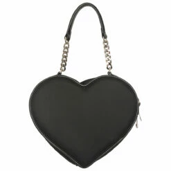 Feng Chen Wang Large Heart Shaped Bag In Black