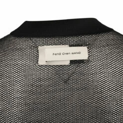 Feng Chen Wang Sheer Phoenix Jacquard Knit In Black -Hervia Shop hervia.com fus15kt03b sheer phoenix jacquard knit col. black 1675169893 2AJ0910