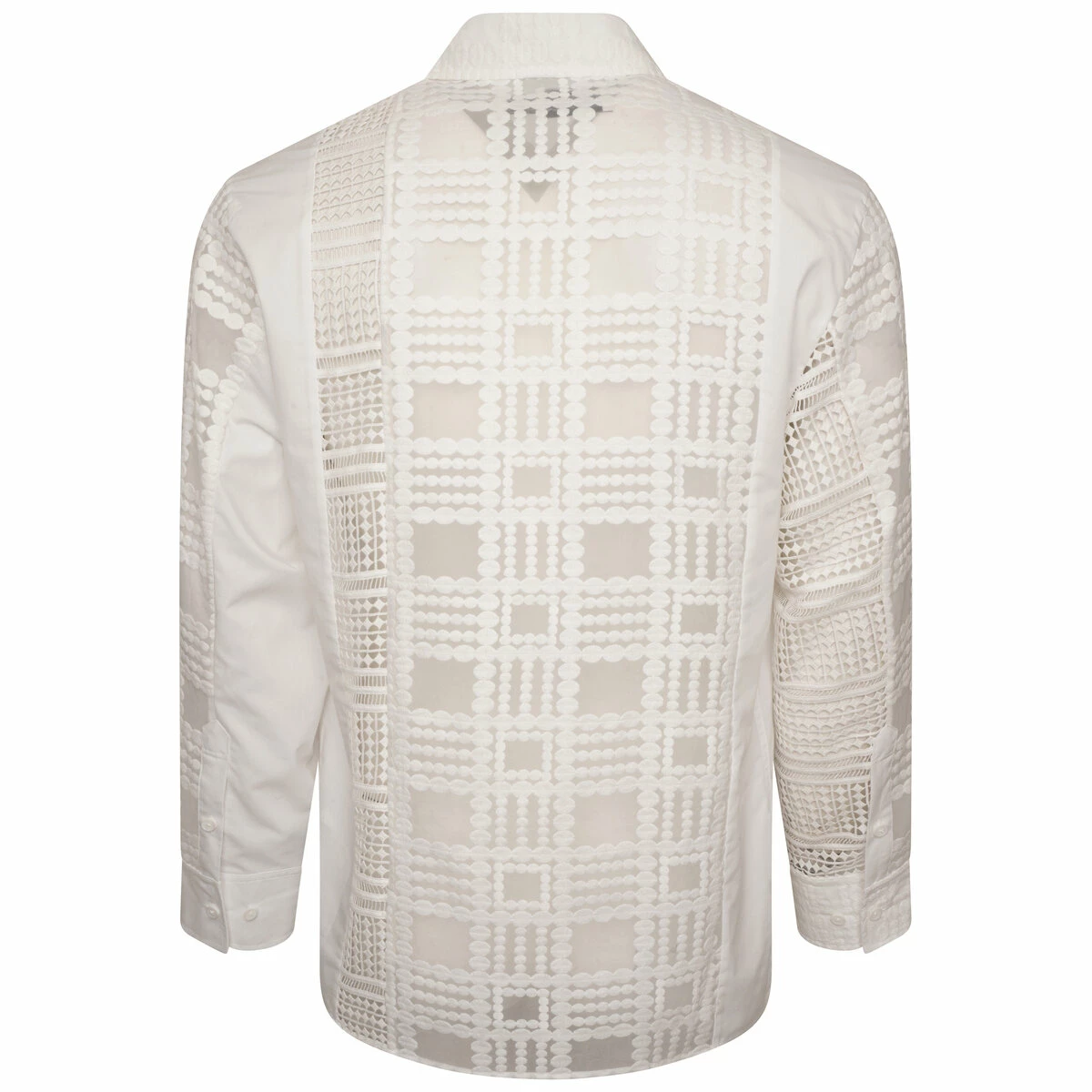 Feng Chen Wang Lace Cut-Out Shirt In White 1 Feng Chen Wang Lace Cut-Out Shirt In White