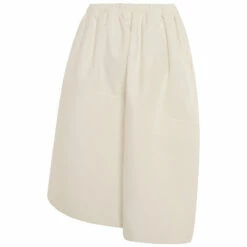 Comme Des Garcons Comme Des Garçons Asymmetric Midi Skirt In Off White