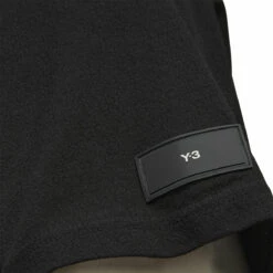Y-3 Crep Jersey T-Shirt In Black -Hervia Shop hervia.com h63020 crepe sj ss tee col. black 1690883213H63020 8 APPAREL On Model Detail View 1 white