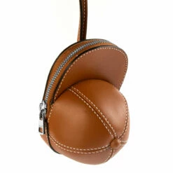 JW Anderson Nano Leather Cap Bag Pecan In Pecan
