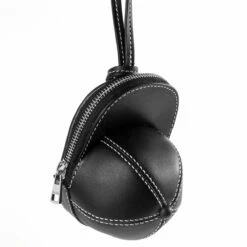 JW Anderson Nano Leather Cap Bag Black In Black