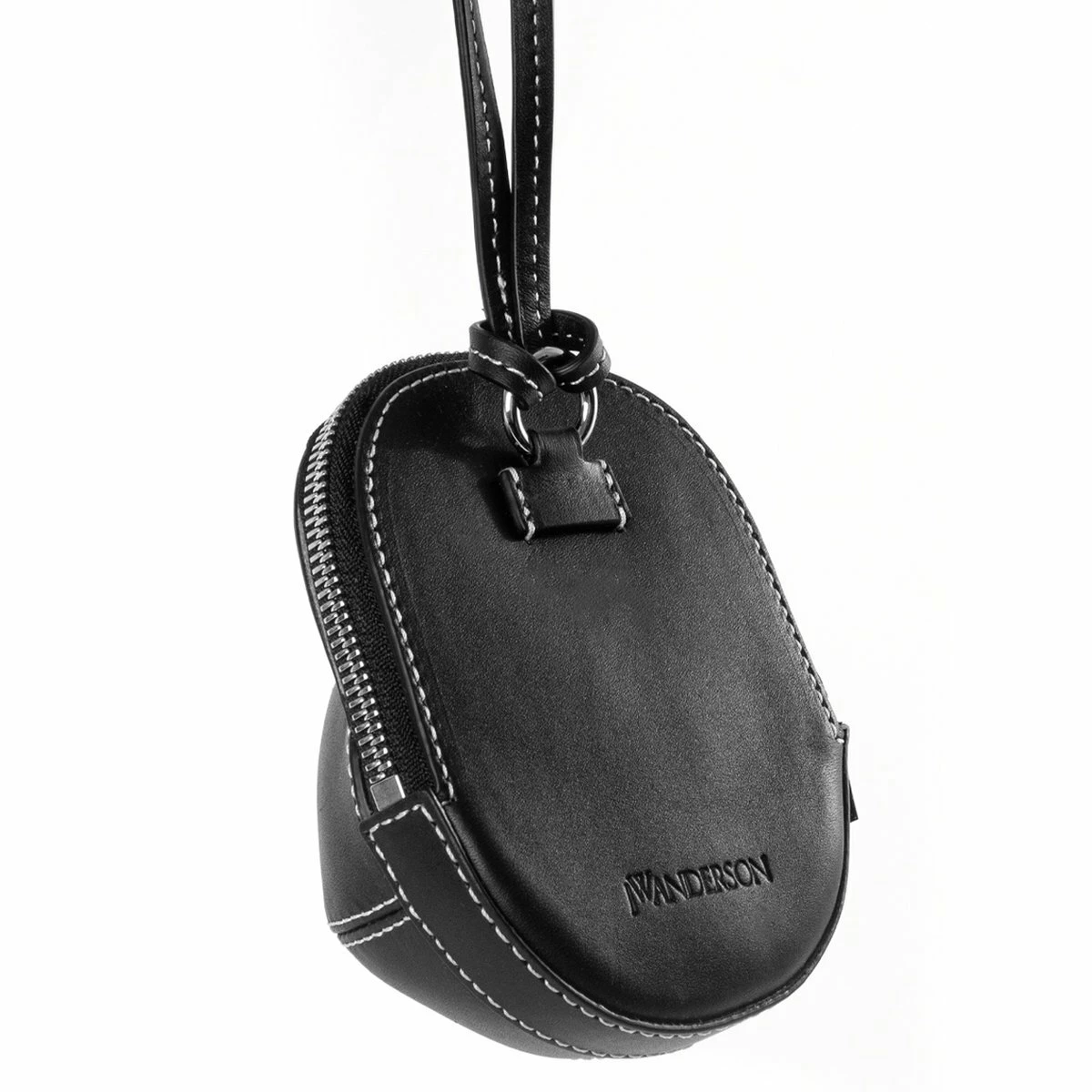 JW Anderson Nano Leather Cap Bag Black In Black 2 JW Anderson Nano Leather Cap Bag Black In Black - Image 2