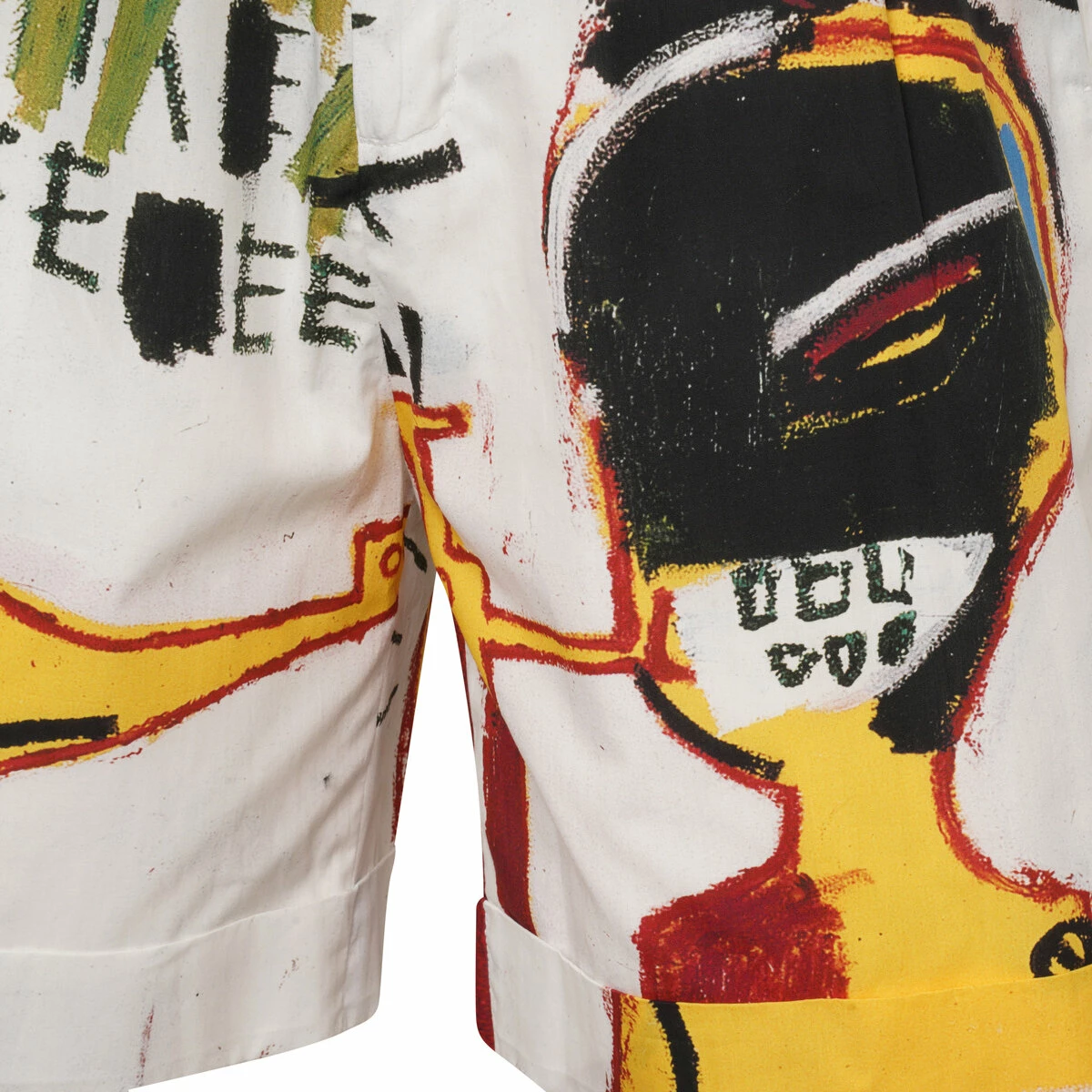 Honey Fucking Dijon Basquiat Print Shorts In Multi 3 Honey Fucking Dijon Basquiat Print Shorts In Multi - Image 3